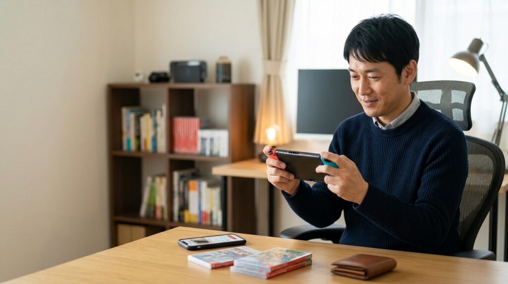 ゲームを楽しみながら節約する40代の社会人ゲーマー