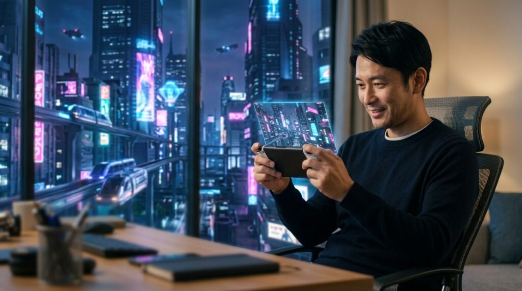 サイバーパンク2077をプレイする40代の社会人ゲーマー