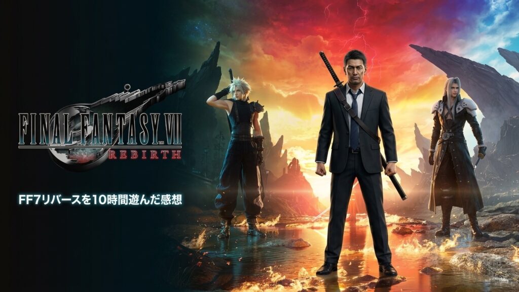 FF7リバースを10時間遊んだ感想｜48歳社会人ゲーマーの途中レビュー