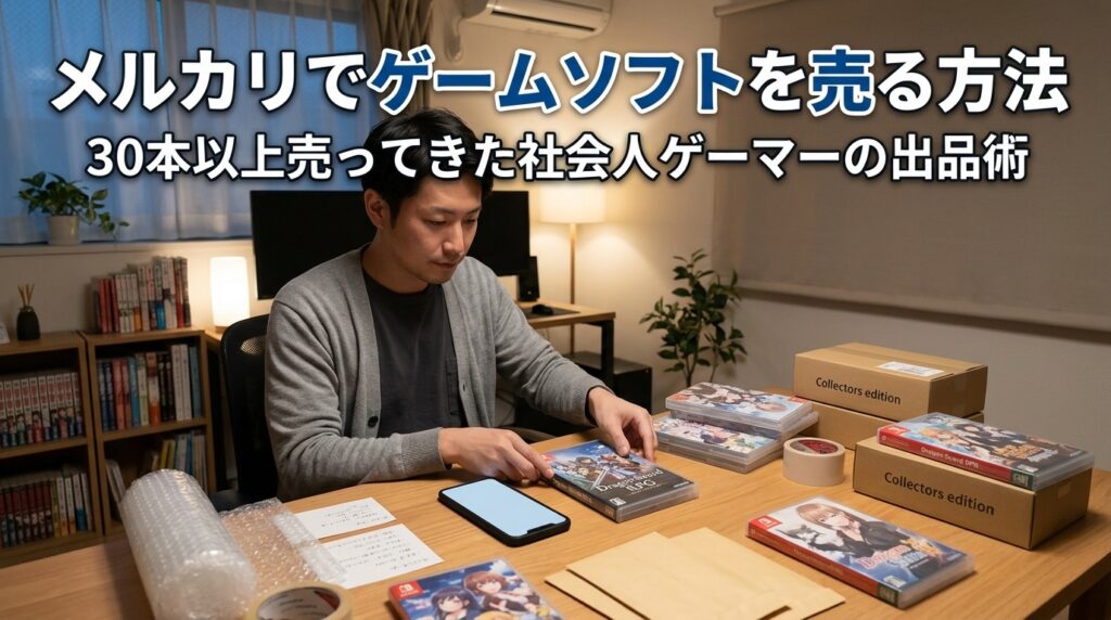 メルカリでゲームソフトを売る方法 30本以上売ってきた社会人ゲーマーの出品術