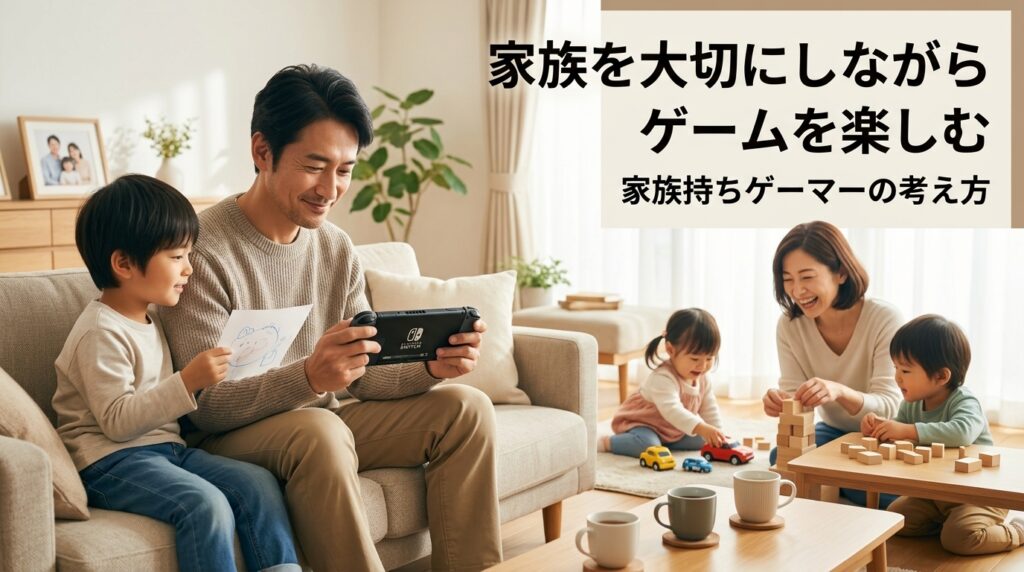 家族との時間を大切にしながらNintendo Switch 2でゲームを楽しむ社会人ゲーマー