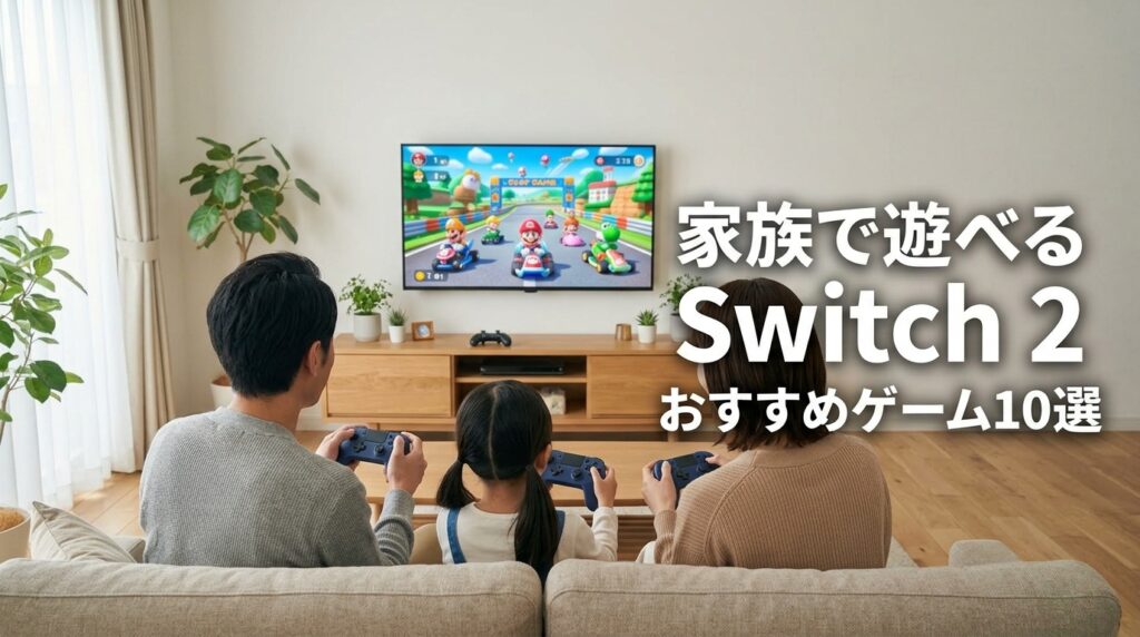 家族で遊べるSwitch 2おすすめゲーム10選を紹介する記事のアイキャッチ画像