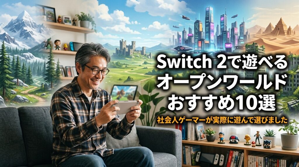 Switch 2で遊べるオープンワールドゲームを紹介する社会人ゲーマー