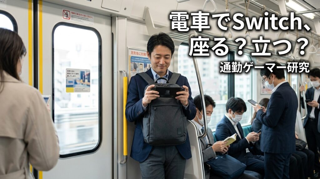 通勤電車でSwitch 2を遊ぶ社会人ゲーマー
